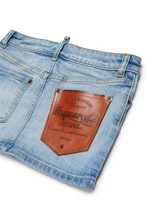 Denim mini skirt with logo DSQUARED KIDS | DQ3219D0AF3DQ01